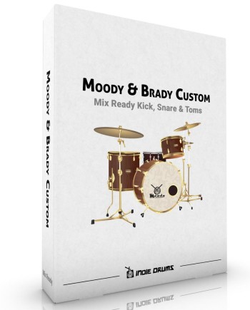 Moody + Brady Custom Drum Kit Samples Indie Drums