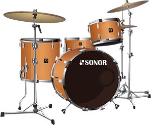 Sonor Delite 4 Piece Drum Kit